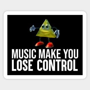 Dancing Triangle Meme: Music Make You Lose Control Sticker